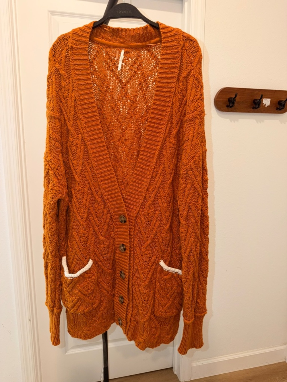 FREE PEOPLE -Montana Cable Cardigan Oversize